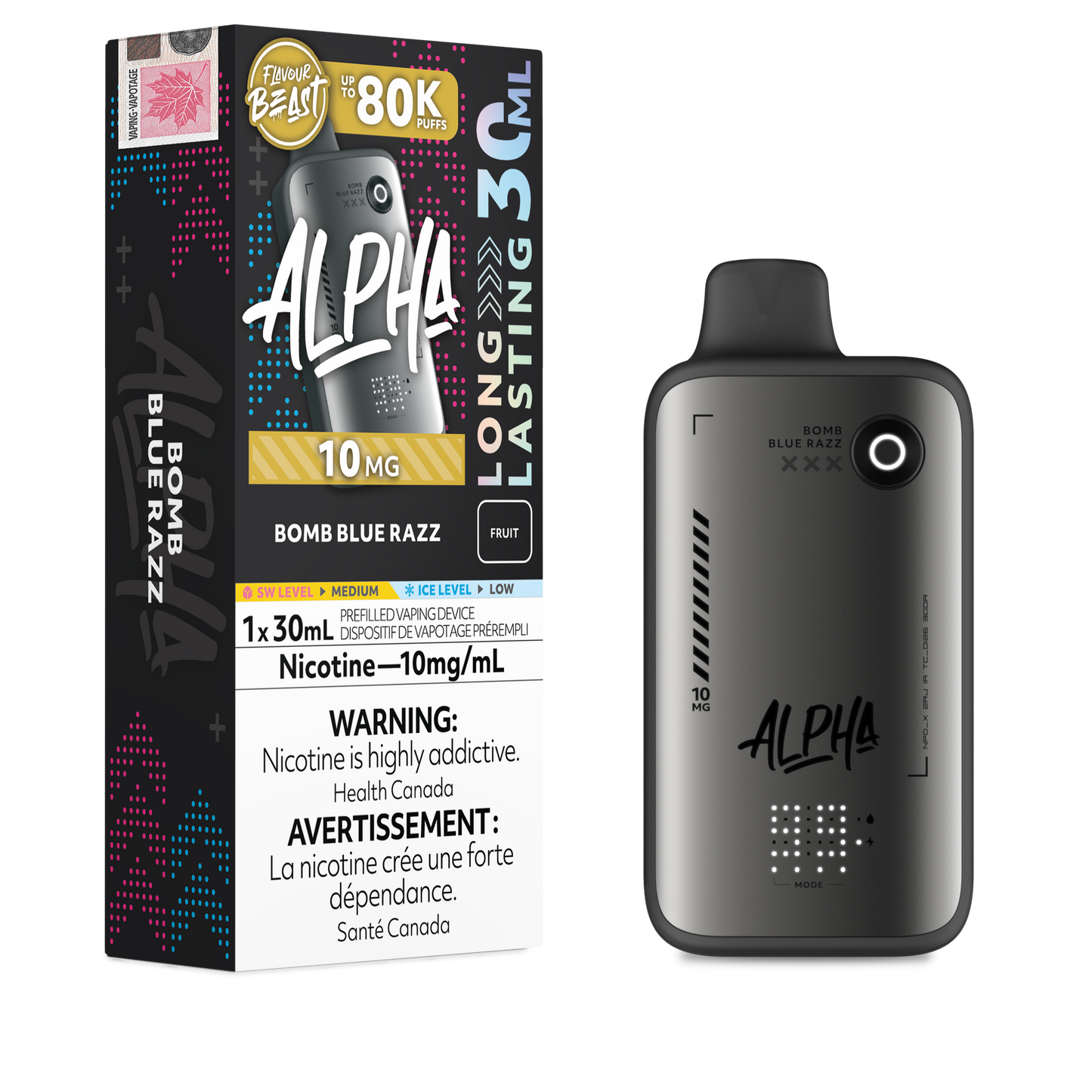 Flavour Beast: Alpha 10MG/ML NICOTINE 80K Disposable