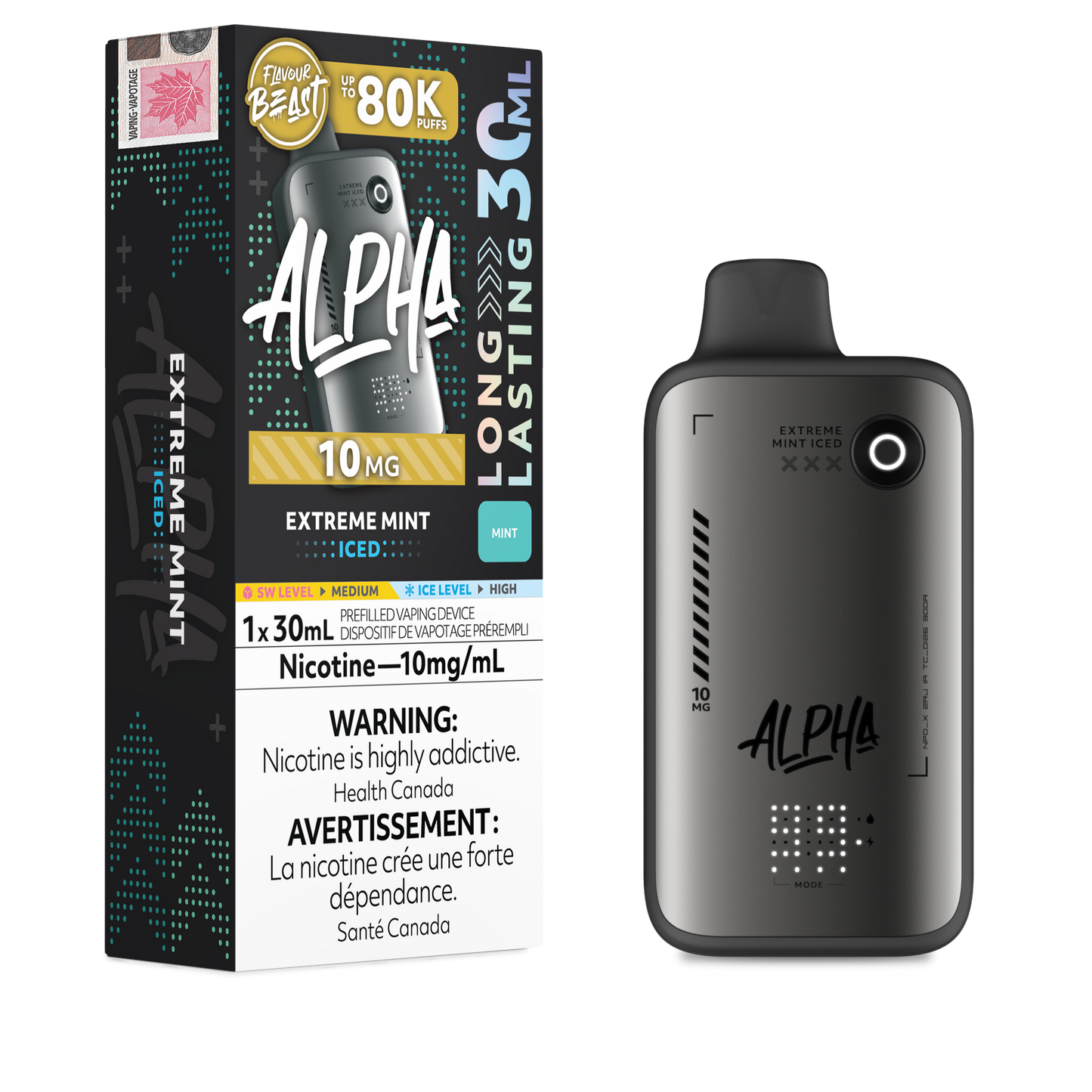 Flavour Beast: Alpha 10MG/ML NICOTINE 80K Disposable