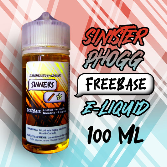 Sinister Phogg Freebase Nicotine E-Liquid - 100mL Value Size