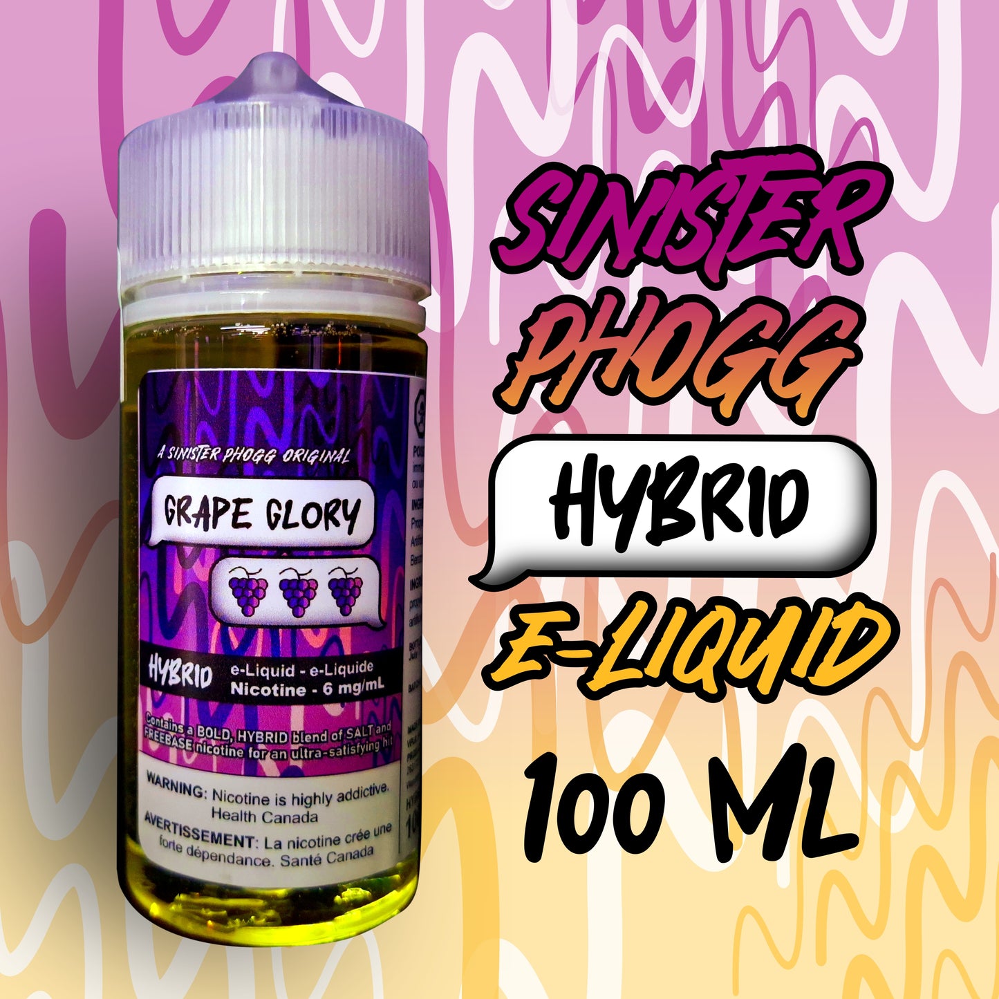 Sinister Phogg Hybrid Nicotine E-Liquid - 100mL Value Size